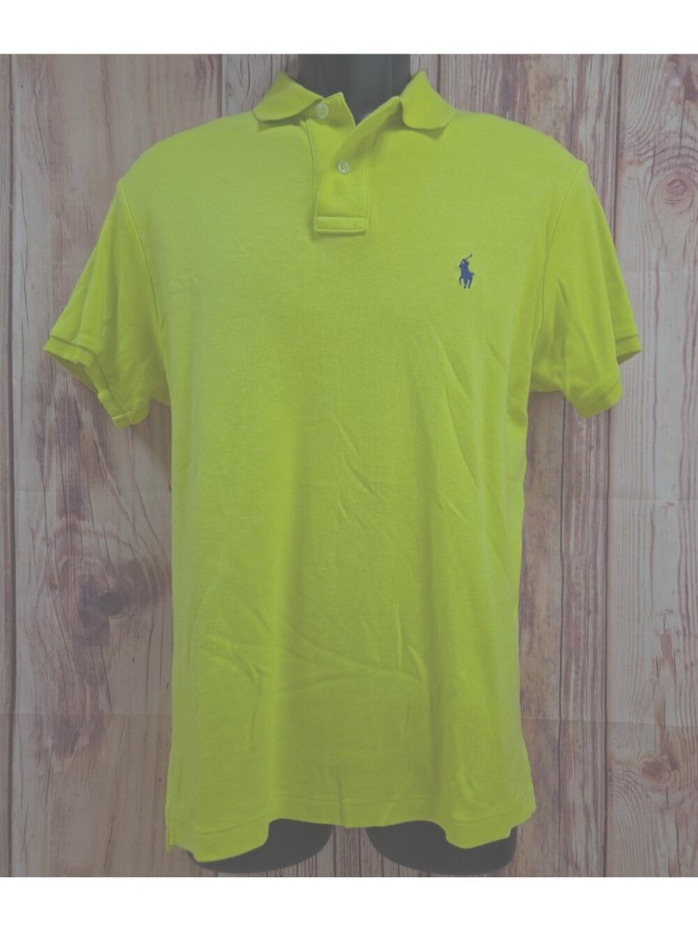 Polo Ralph Lauren Mens Yellow Polo Shirt Custom Fit Small Embroidered Pony